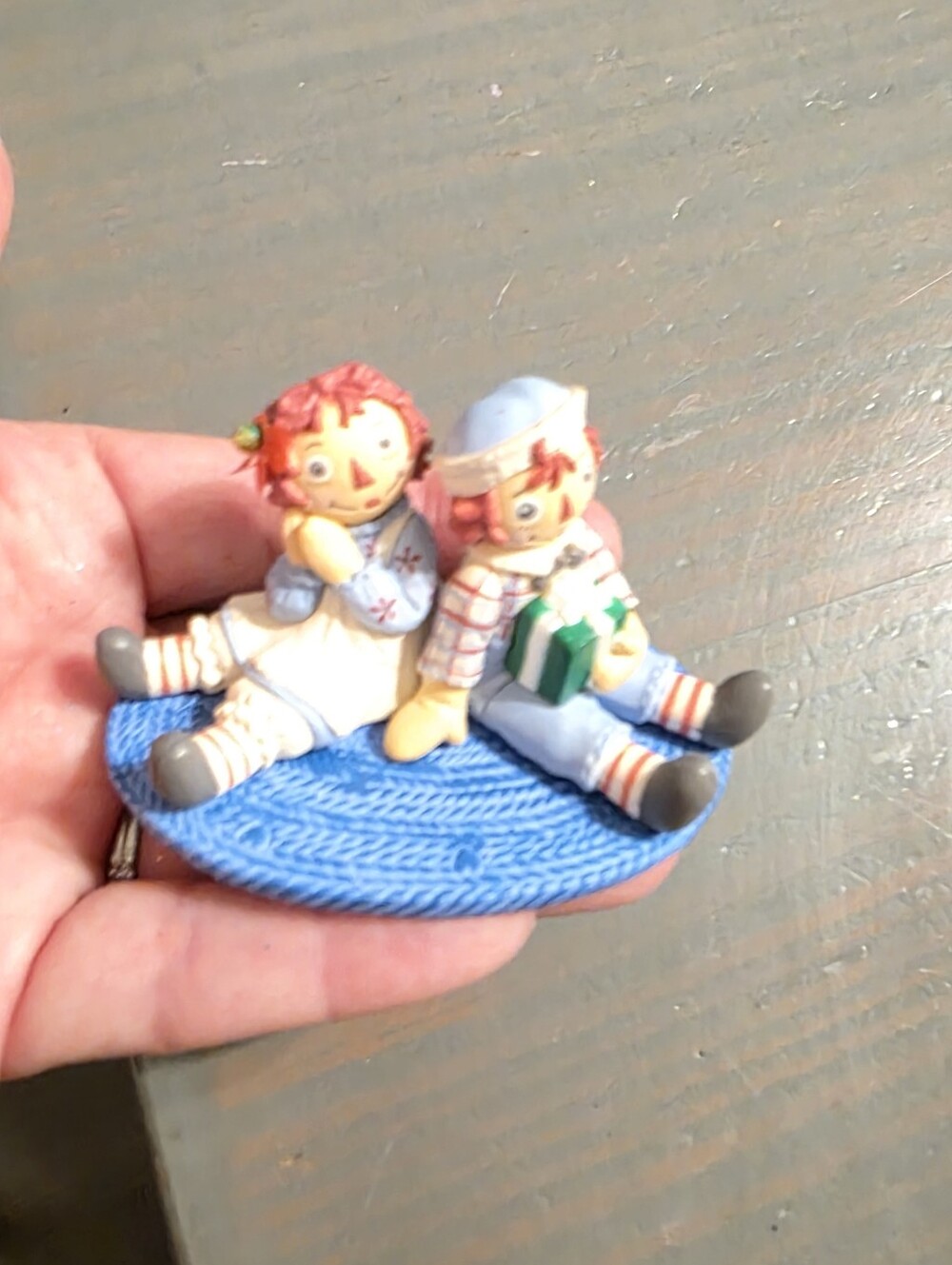 RAGGED ANN AND ANDY HALLMARK ORNAMENT
